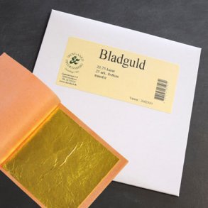 Bladguld transfer 23 3/4k. 8x8 cm