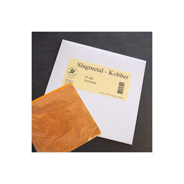 Slagmetal kobber 16x16 cm