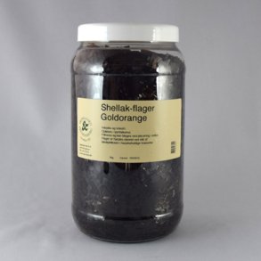 Shellakflager Guldorange , 1 kg.
